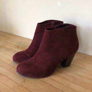 Plum Booties from old navy